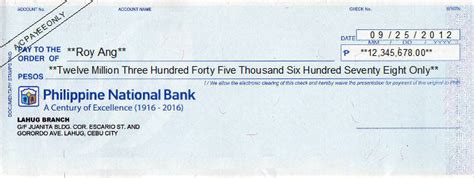 Tips on Writing a Bank Check in the Philippines.